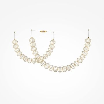 Подвесной светодиодный светильник 107W 3000К MOD216PL-L55G3K золото Golden Cage Maytoni