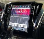 Магнитола для Toyota Alphard 30, Vellfire 2015-2023 (менее 10 динамиков) - Kuberg ZF-1308L-Q6 вертикальный экран в стиле "Тесла" на Android 11, CarPlay, 4G SIM-слот