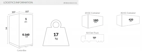 Стол пластиковый Sky Table Ø105, черный