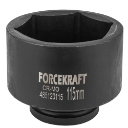 Головка ударная глубокая 1'', 115мм (6гр.) FORCEKRAFT FK-485120115