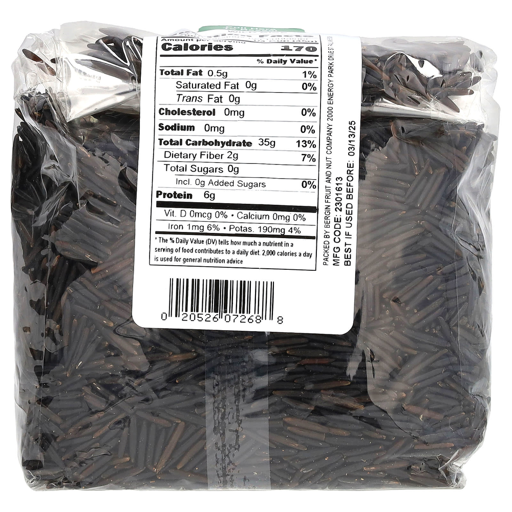 Bergin Fruit and Nut Company, Дикий рис, 454 г (16 унций)