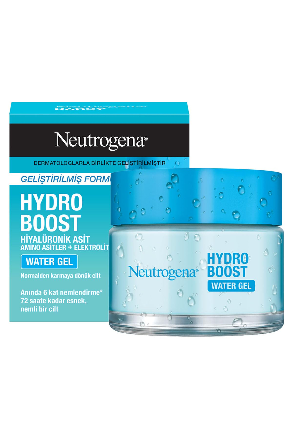 подмятая коробка Neutrogena Hydro Boost Water Gel увлажняющий гель с гиалуроновой кислотой 50 мл (Франция)