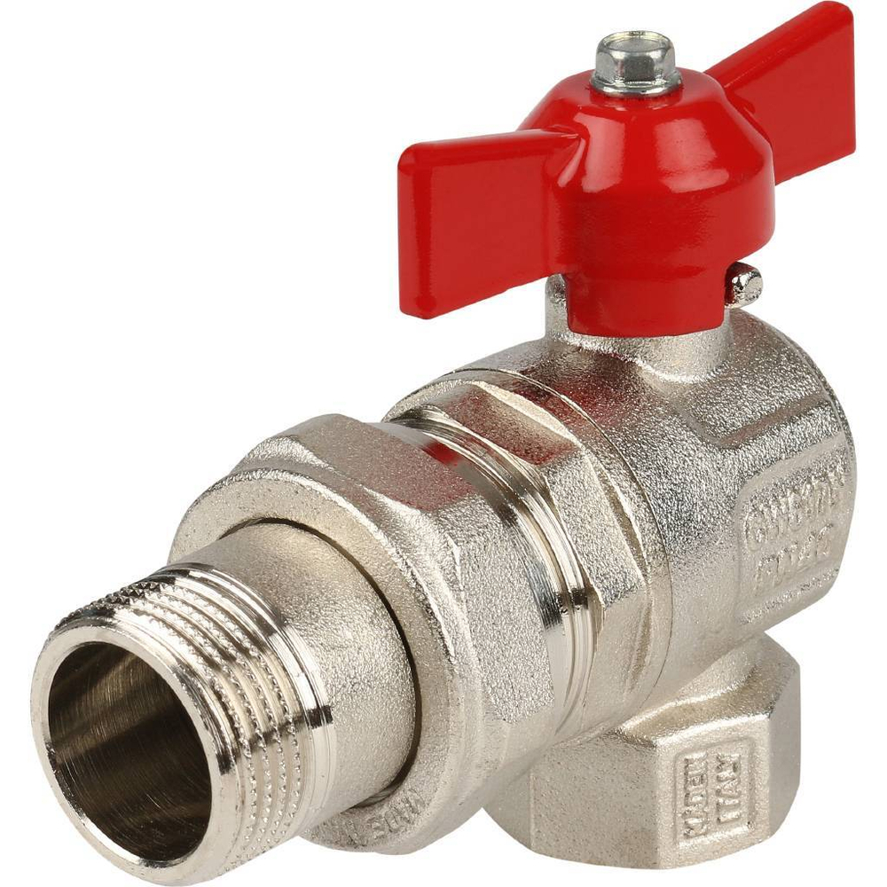 Кран шаровой ITAP IDEAL 3/4" угловой с американкой (бабочка)