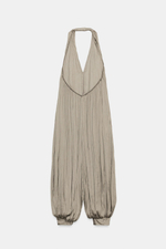 АТЛАСНЫЙ КОМБИНЕЗОН С ГОРЛОВИНОЙ ХАЛТЕР — ZW COLLECTION — ZARA
