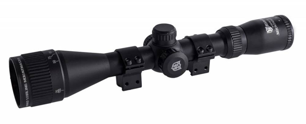 Прицел Nikko Stirling MOUNTMASTER 3-9x40, Half MD, подсветка красн./зелен., AO, 2 кольца на 11мм