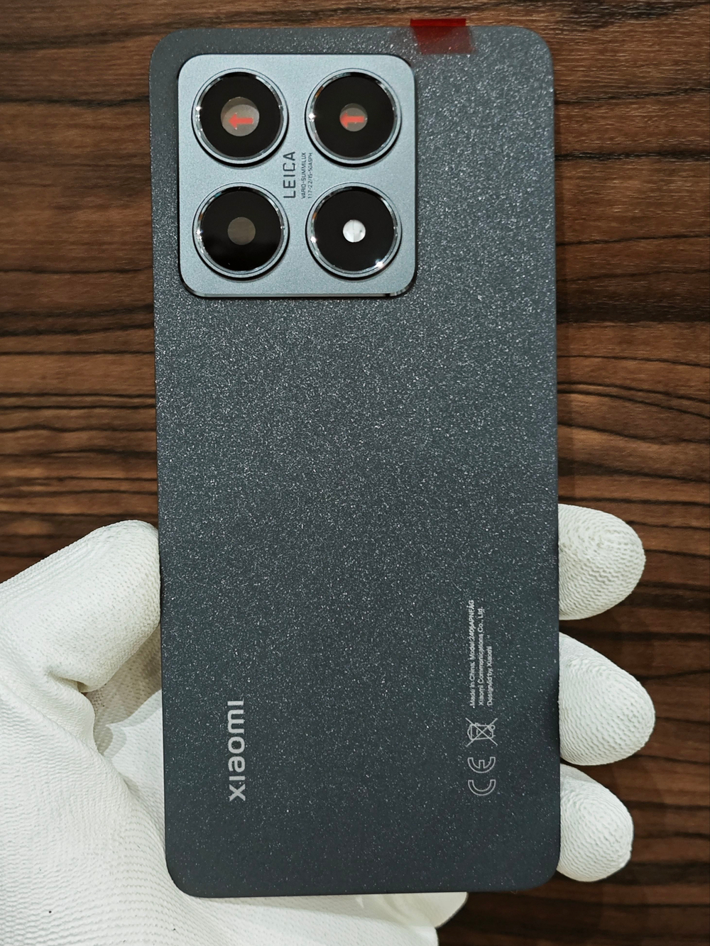 Задняя крышка ORIGINAL для Xiaomi 14T 2406APNFAG - задняя кожаная панель цвет: Зелёный / Green
