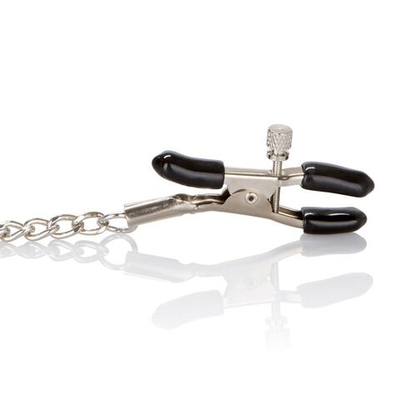 Зажимы на соски с цепочкой Tiered Nipple Clamps (Цвет: серебро)