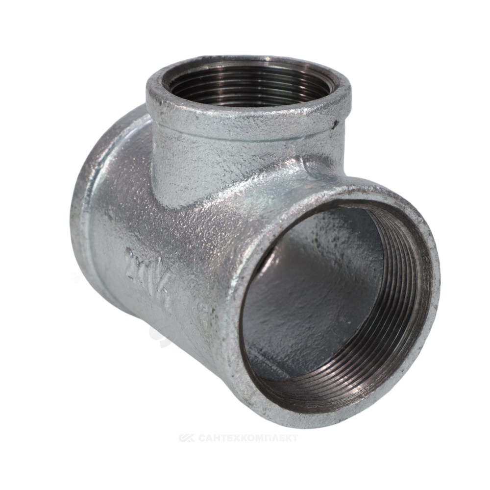 Тройник переходной чугун оц Ду 32х25 (1 1/4"х1") ВР/ВР Fittex PLUS