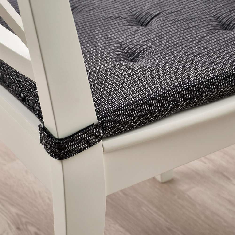 Подушка на стул IKEA JUSTINA (ЮСТИНА), Черный, 42 / 35х40х4 см