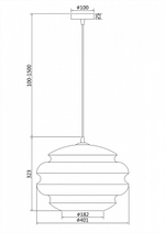 Подвесной светильник Maytoni Ruche P078PL-01BL