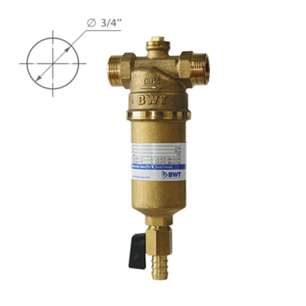 BWT Водоочиститель "BWT Protector Mini х/в 3/4" прямая промывка, арт.Н604Р02