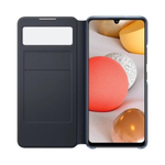 Силиконовый чехол S View Wallet Cover Black для Samsung  Galaxy A42 5G