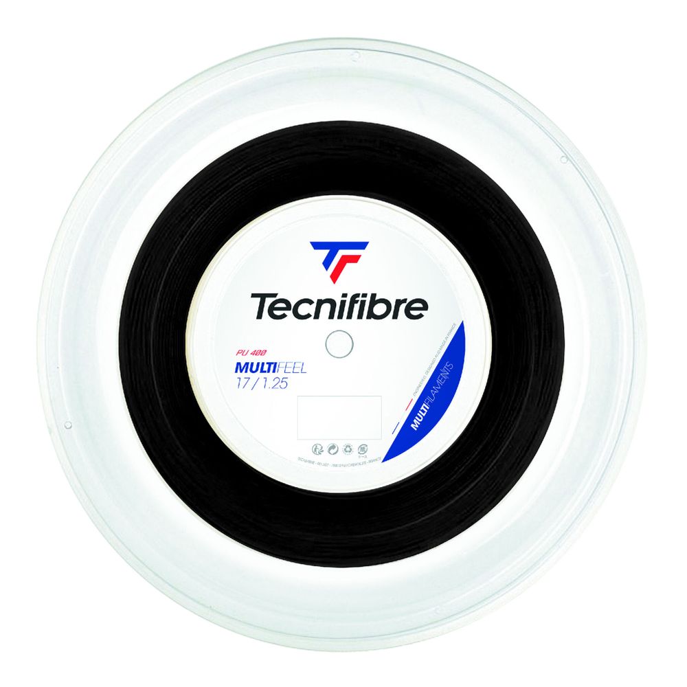 Струны теннисные Tecnifibre Multifeel 200m String Reel - Black