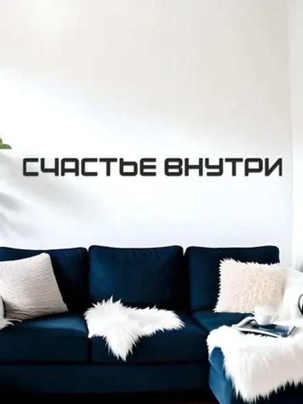 Декорация настенная надпись объемная