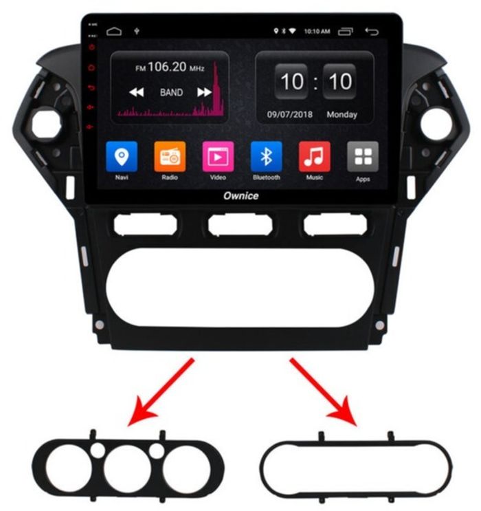 Магнитола для Ford Mondeo 4 2010-2014 - Kuberg OL-1281-1 QLed, Android 12, Быстрая, CarPlay, 4G SIM-слот