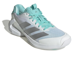 Женские Кроссовки теннисные Adidas Adizero Ubersonic 5 W NM - cloud white/silver metallic/mint ton