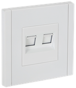 FORTE&PIANO Розетка компьютерная двойная RJ45 кат.6 FP234 белый IEK