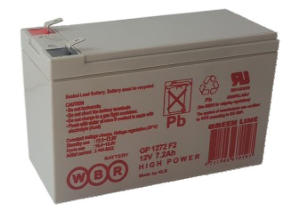 Аккумулятор WBR 7.2 А/ч GP 1272F2 Аккумулятор WBR 7.2 А/ч GP 1272F2