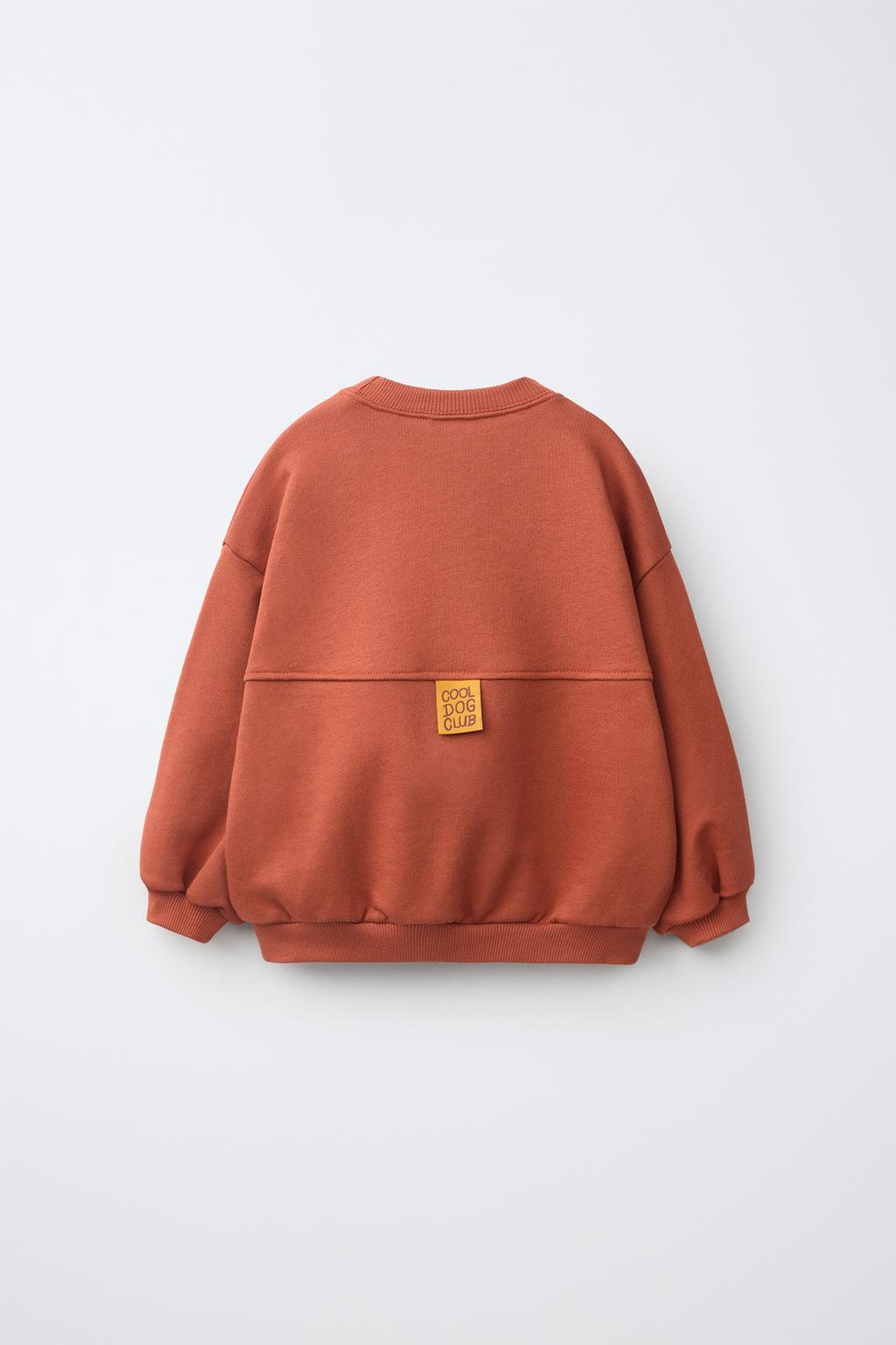 ZARA ТОЛСТОВКА С ПРИНТОМ «СОБАКА», МЕДНЫЙ