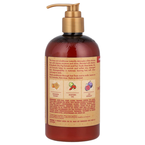 SheaMoisture, кондиционер для волос, с мёдом манука и маслом мафуры, интенсивное увлажнение, 384 мл (13 жидк. унций)