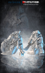 Orks Greenskins Warboss Босс-Пират миниатюра для dnd, днд, pathfinder, фентези, Настольная игра, НРИ, Варгейм, РПГ