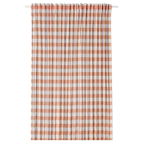 Штора IKEA GLANSHAGTORN (ГЛАНШАГТОРН), Красный, 300х250 см