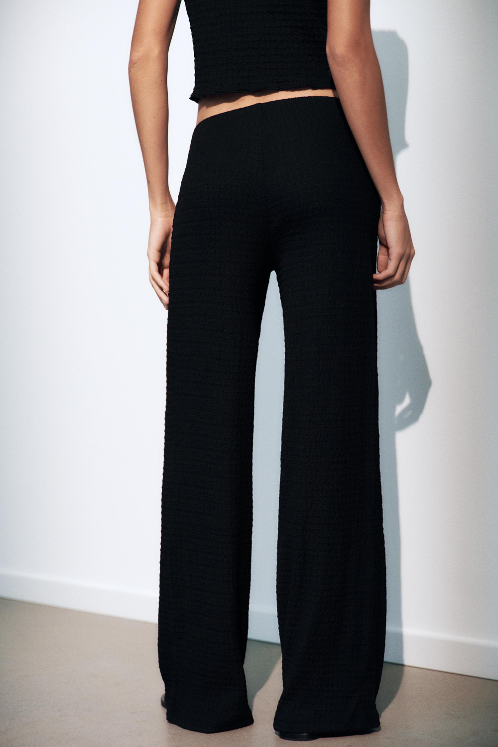 БРЮКИ ПРЯМОГО КРОЯ ФАКТУРНЫЕ — ZARA