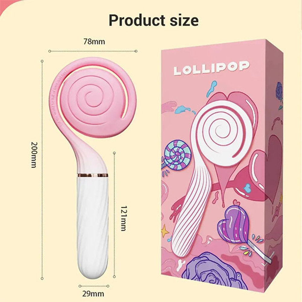 Розовый вибратор с вакуумной стимуляцией Otouch Lollipop Pulsator & Suction Massager Pink