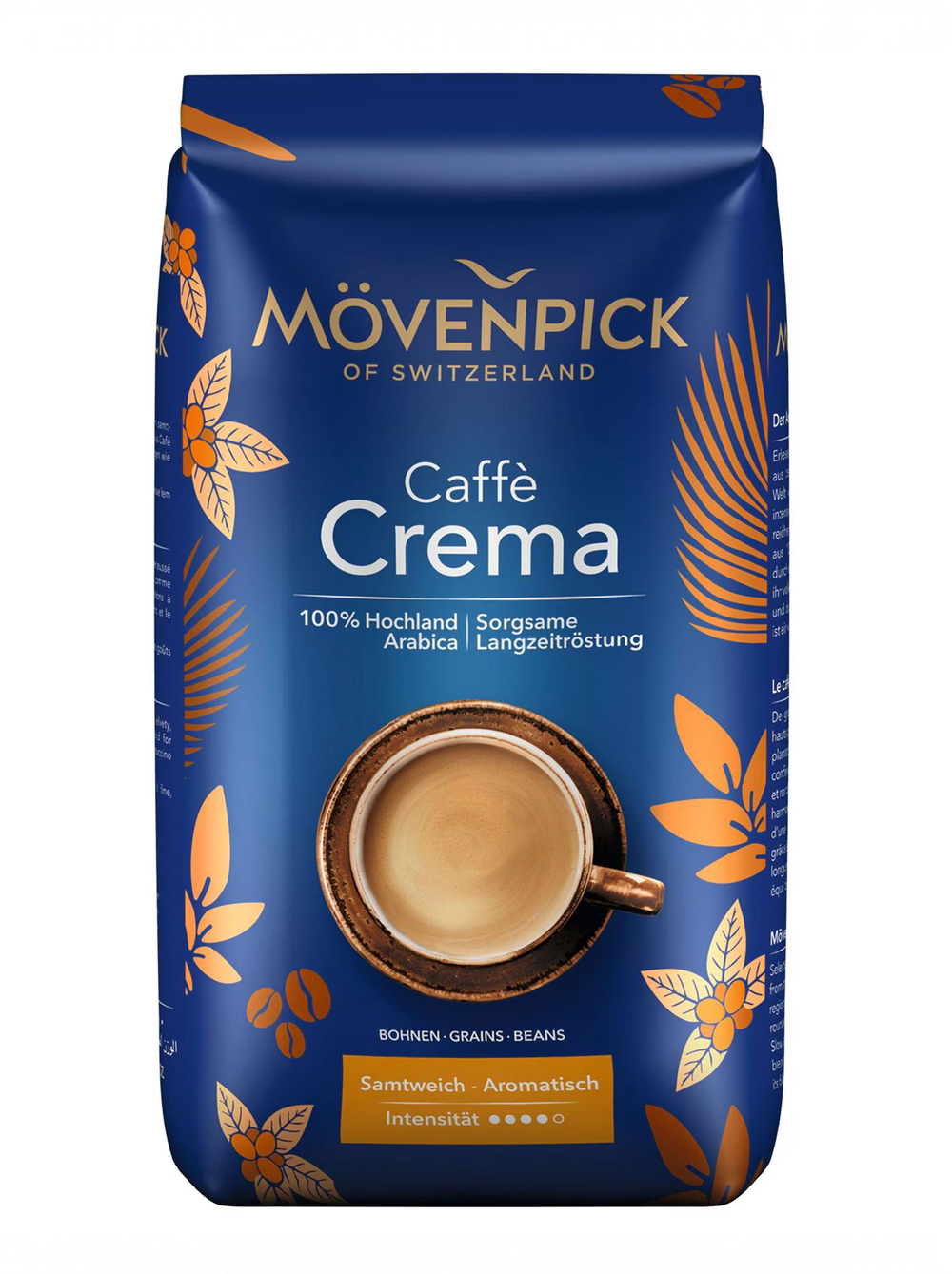Movenpick of Switzerland CAFÉ CREMA, кофе в зернах 500 г