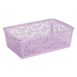КОРЗИНКА УНИВЕРСАЛЬНАЯ FLORAL 300Х195Х95 ММ (Микс 10) Бежевый и зеленый флэк