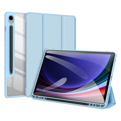 Чехол книжка синего цвета для планшета Samsung Tab S10 Lite, Tab S10 FE, Tab S9, Tab S9 FE, серия Toby Series Case от Dux Ducis