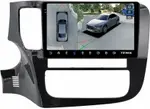 Магнитола для Mitsubishi Outlander 3 2012-2022 (овальный климат) - Teyes CC3-2K-360 монитор 9.5" 2K QLED на Android 10, Быстрая, CarPlay, 4G SIM-слот, 4 камеры в комплекте