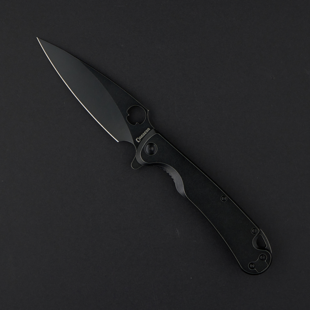 Нож Sting frame lock all black, DAGGERR, FM02-2FRBW-NF
