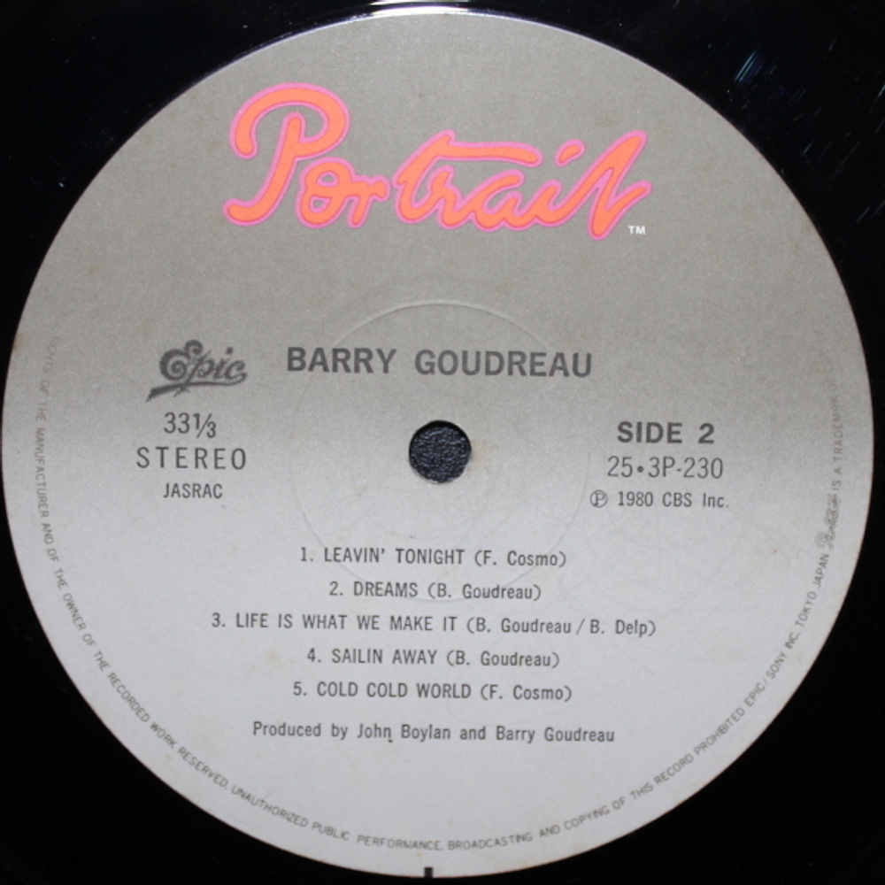Barry Goudreau / Barry Goudreau (LP)