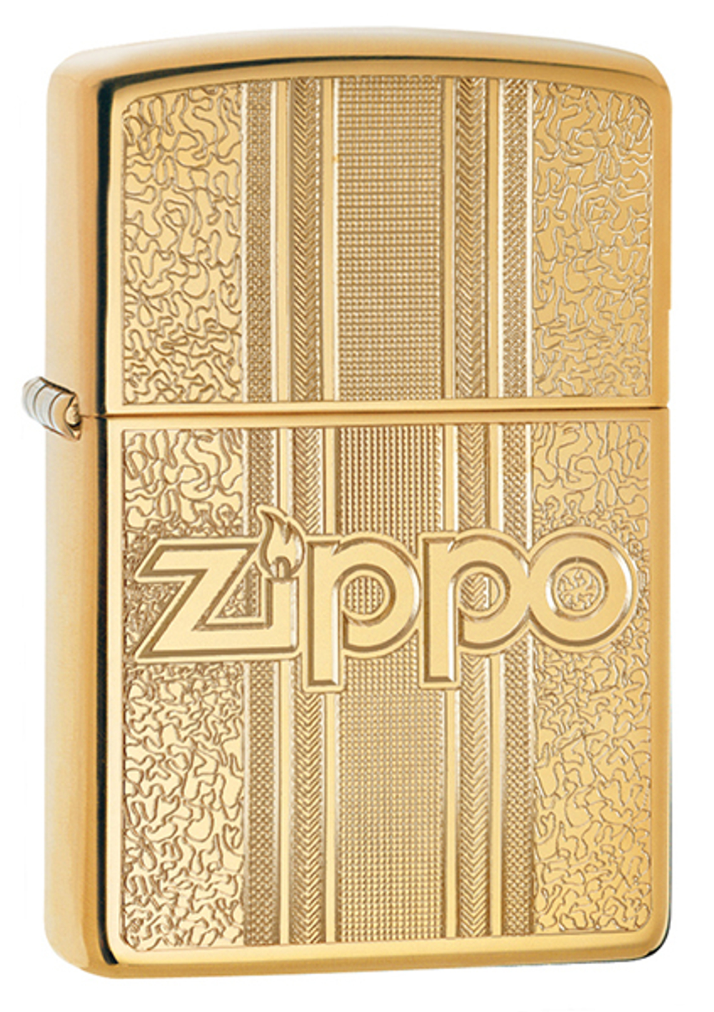 Зажигалка Zippo Classic с покрытием High Polish Brass, латунь/сталь, золотистая, 36x12x56 мм