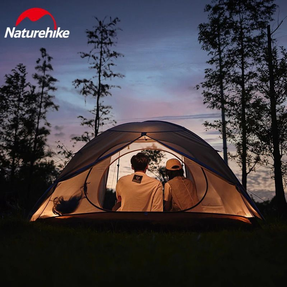Палатка туристическая 2-местная Naturehike Cloud-Creek CNK2300ZP024, коричневый, 6976023923715