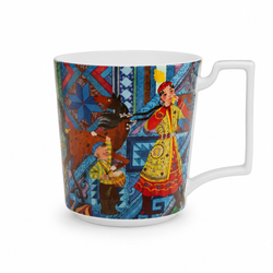 Кружка из костяной керамики
