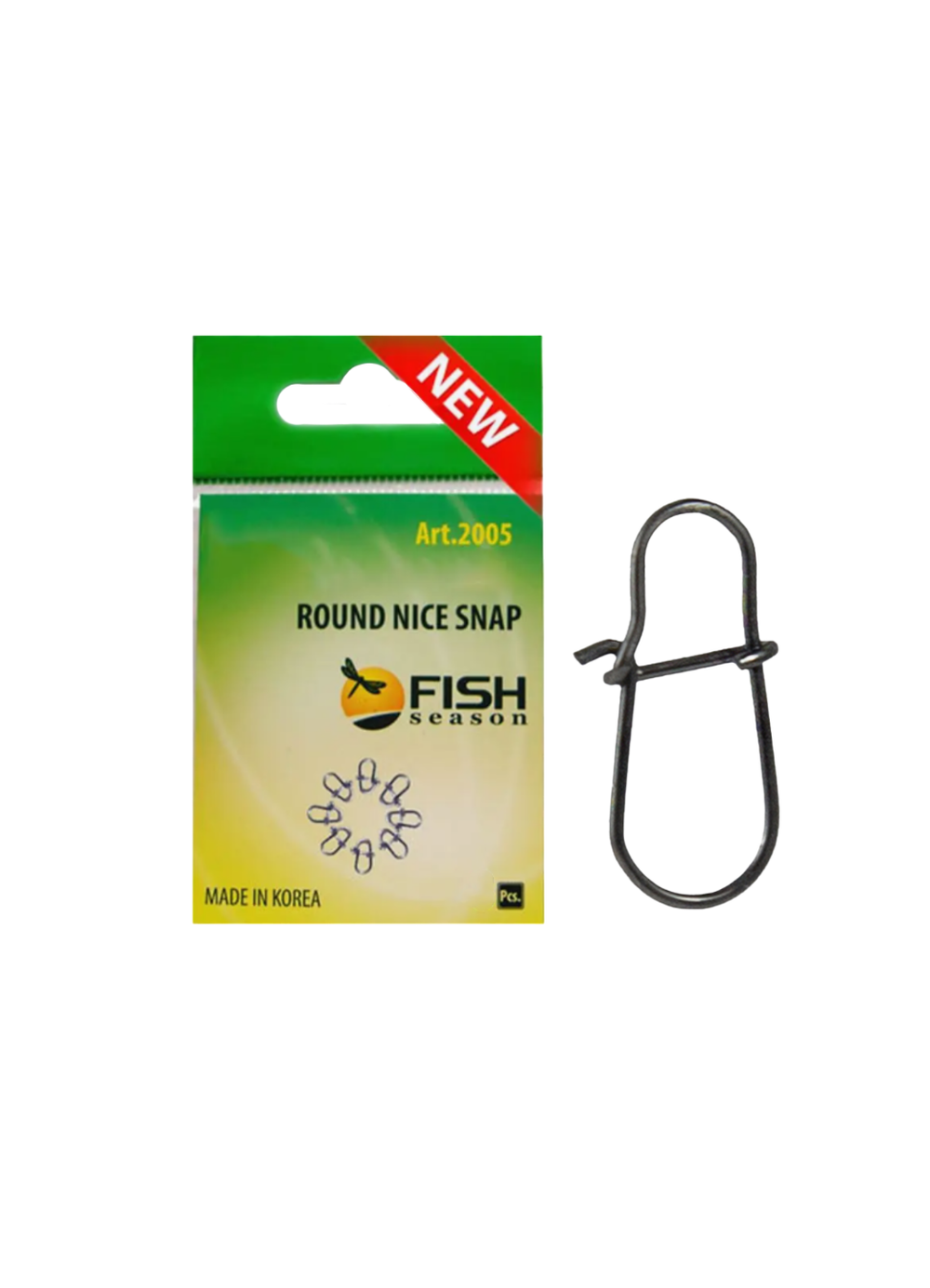 Застежка рыболовная Fish Crystal  Round Nice Snap 2005 №1 ( 5 упаковок )