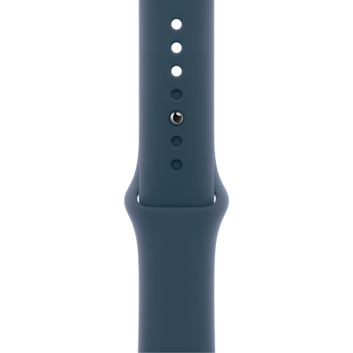 Умные часы Apple Watch Series 9 GPS, 45mm, Aluminium Case with Sport Band S/M, Silver/Storm Blue (Серебристый/Штормовой синий)