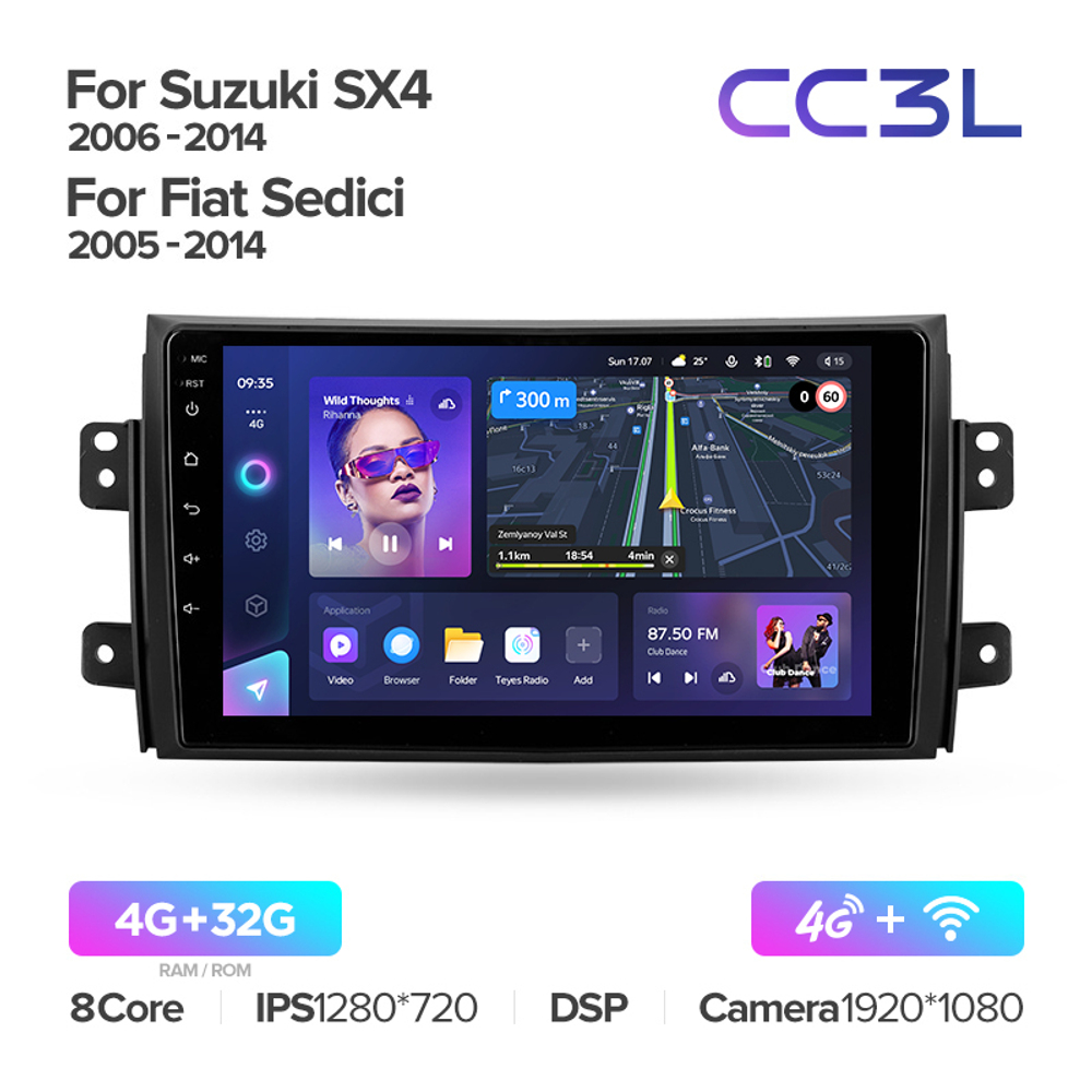 Teyes CC3L 9"для Suzuki SX4 2006-2014