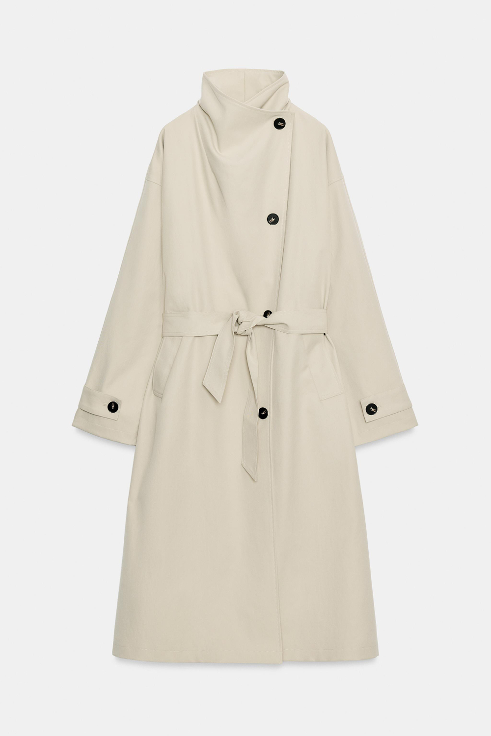 ТРЕНЧ С ПОЯСОМ WATER REPELLENT WIND RESISTANT — ZARA