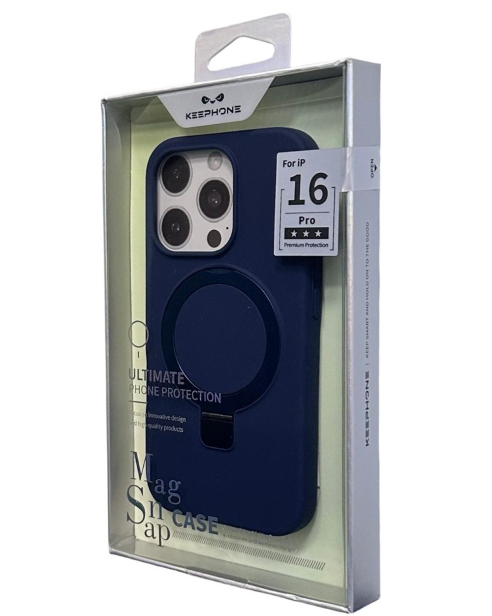 Накладка для i-Phone 16 Pro Keephone MagSnap синяя