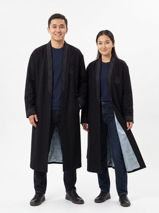 Шапан шерстяной ARGYMAQ & KFF DARK BLUE