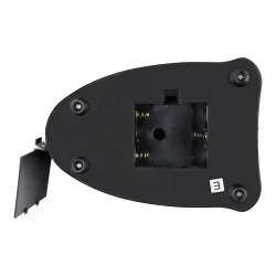 Микроскоп Levenhuk Discovery Pico Gravity с книгой - вид снизу, открытый батарейный отсек и прорезиненные ножки