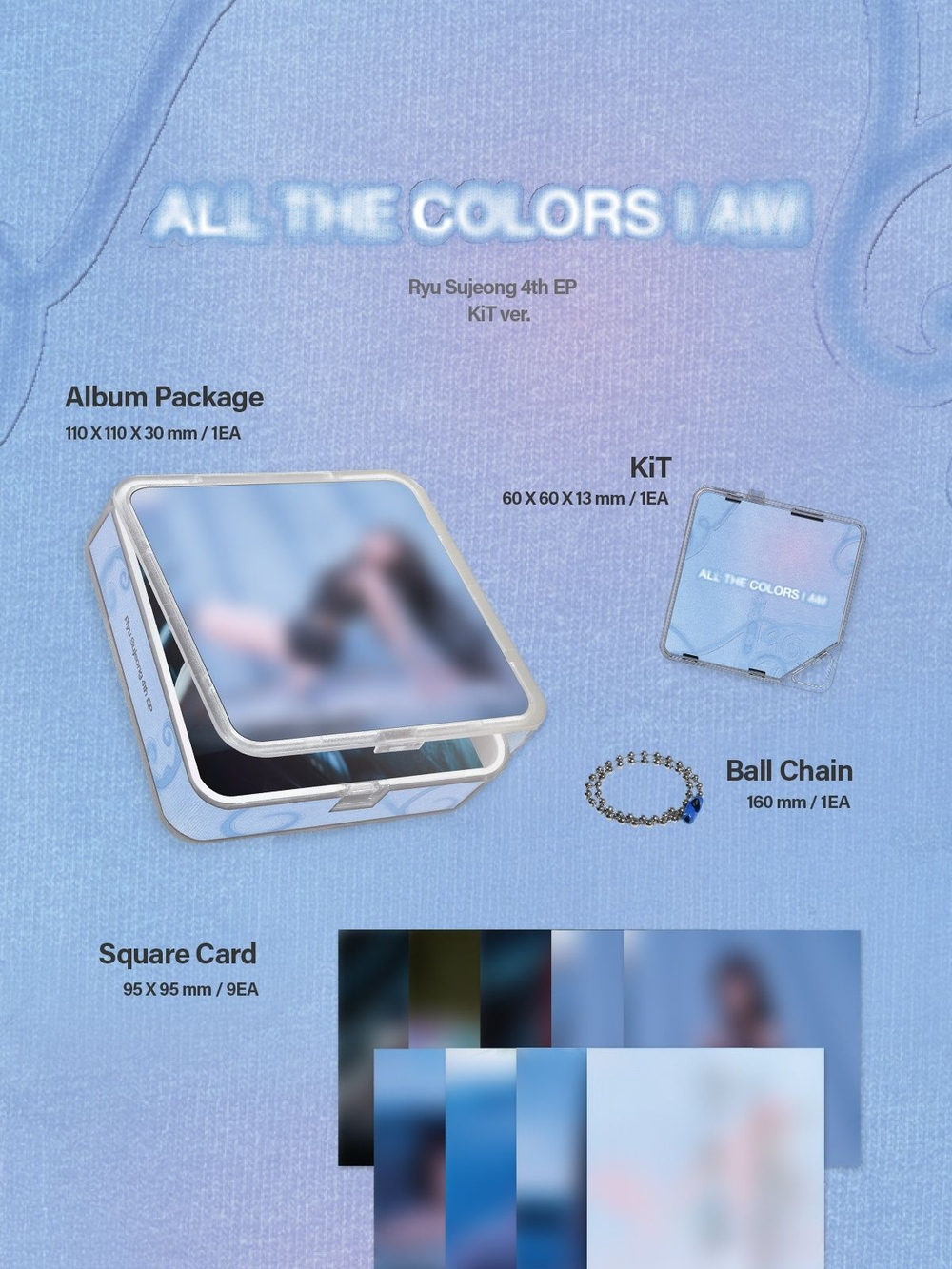 (ПРЕДЗАКАЗ) Альбом RYU SU JEONG - ALL THE COLORS I AM 4th EP Album KiT Version
