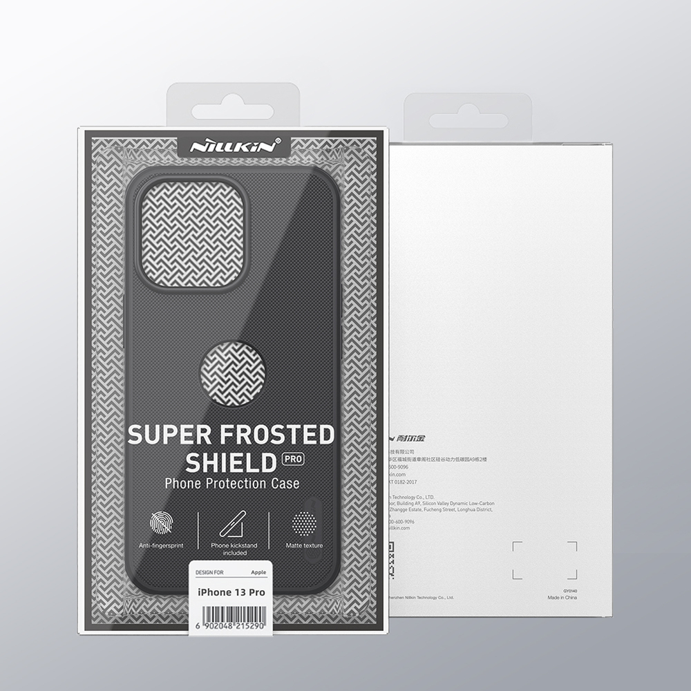 Чехол от Nillkin для iPhone 13 Pro, серия Super Frosted Shield Pro, с вырезом под логотип, усиленный двухкомпонентный