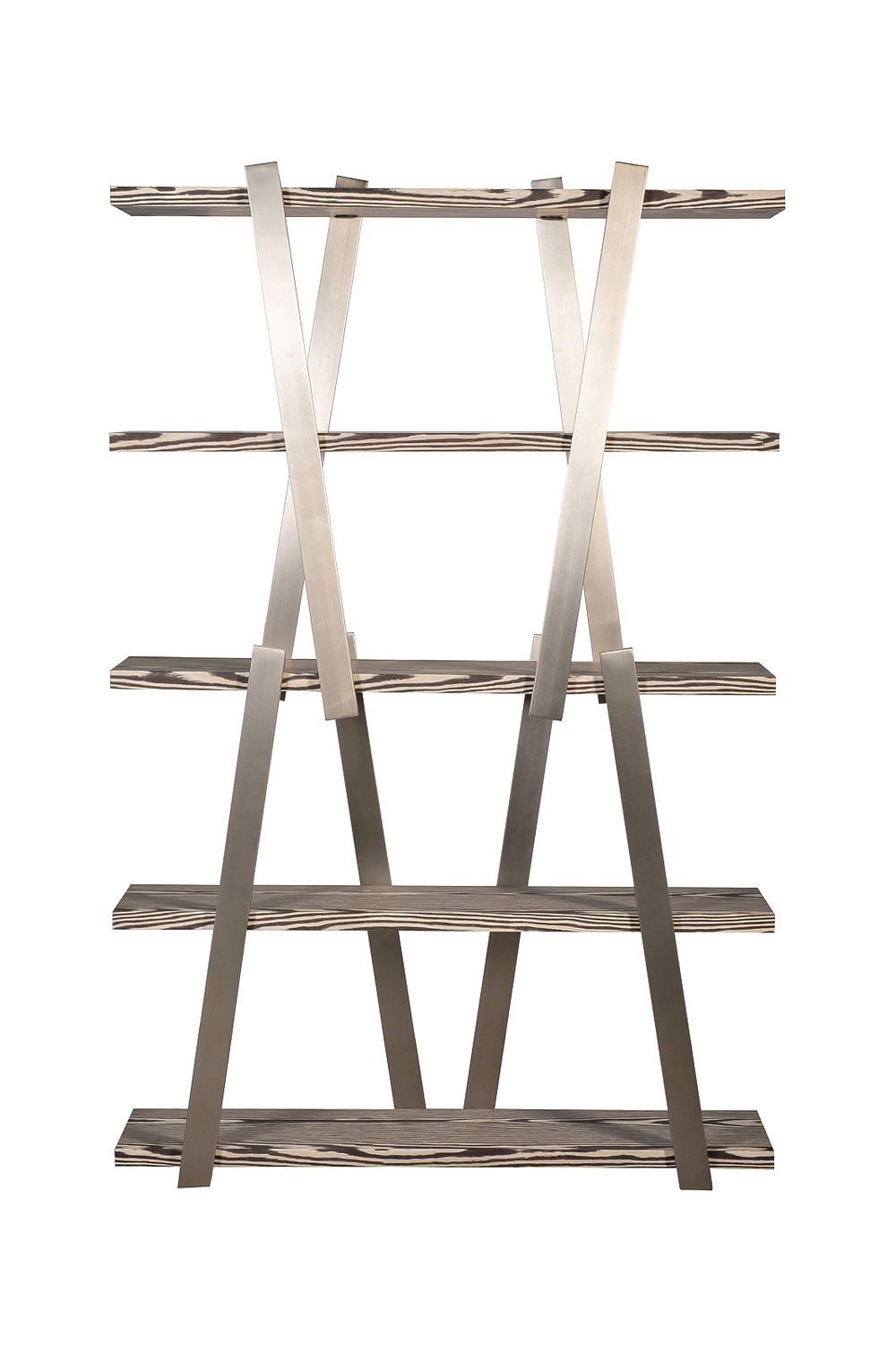 Стеллаж 120x33x185см Garda Decor Zebrano