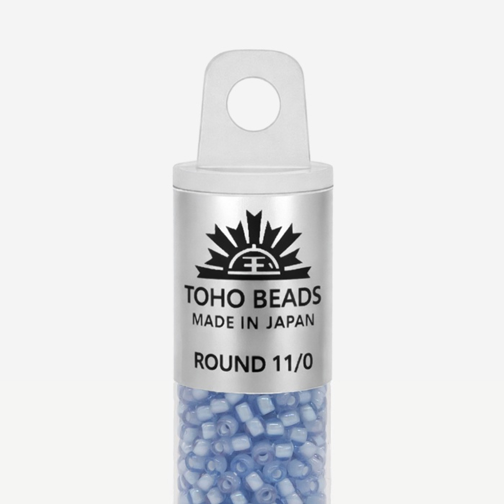 Японский бисер TOHO Round 11/0 (№933), окрашенный изнутри прозрачный