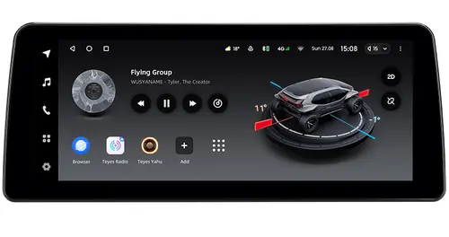 Магнитола для BMW 5 (E60) 2009-2010 CIC - Teyes LUX ONE монитор 12.3" на Android 10, Быстрая, CarPlay, 4G SIM-слот