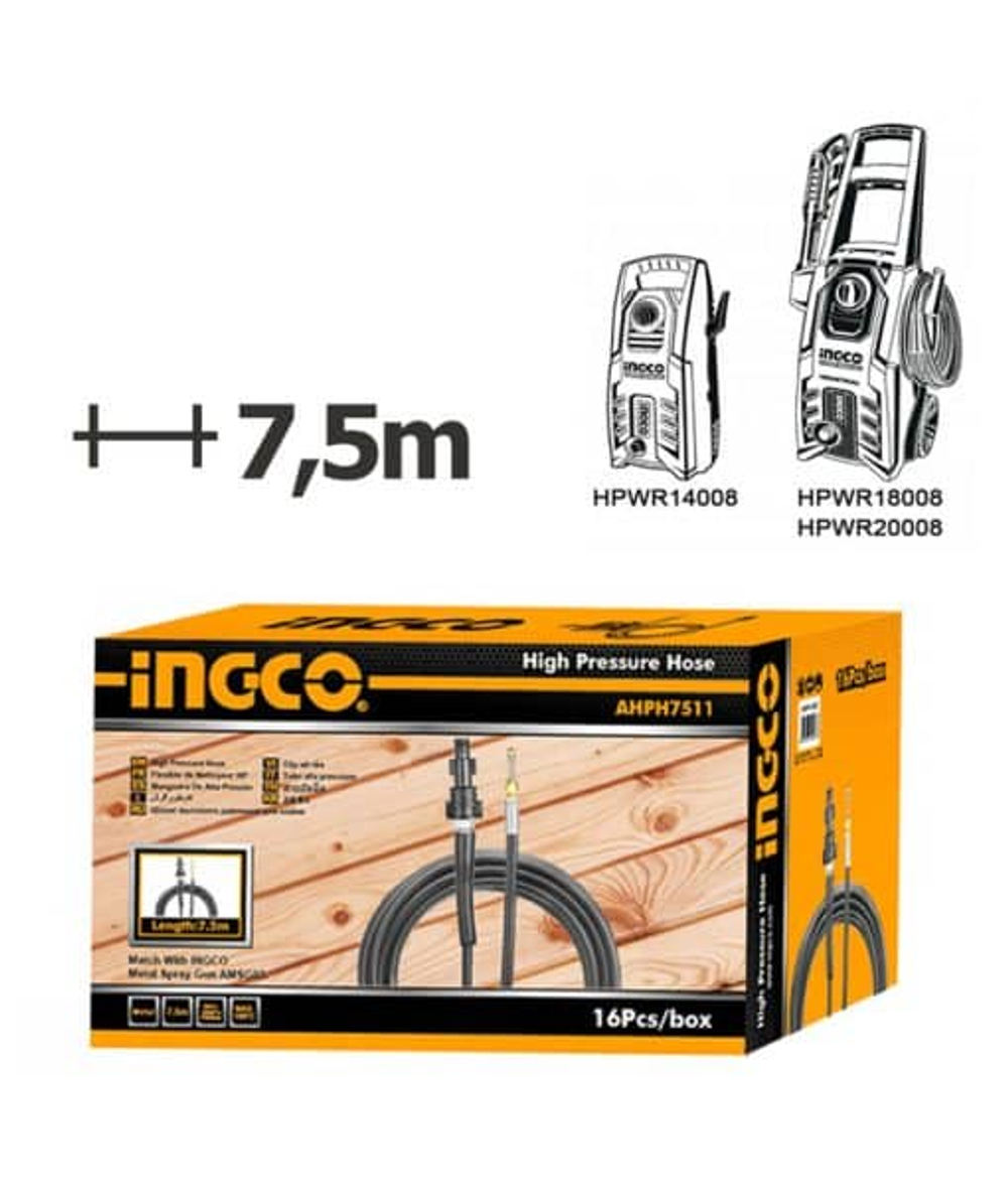 Шланг для чистки труб INGCO AHPH7511